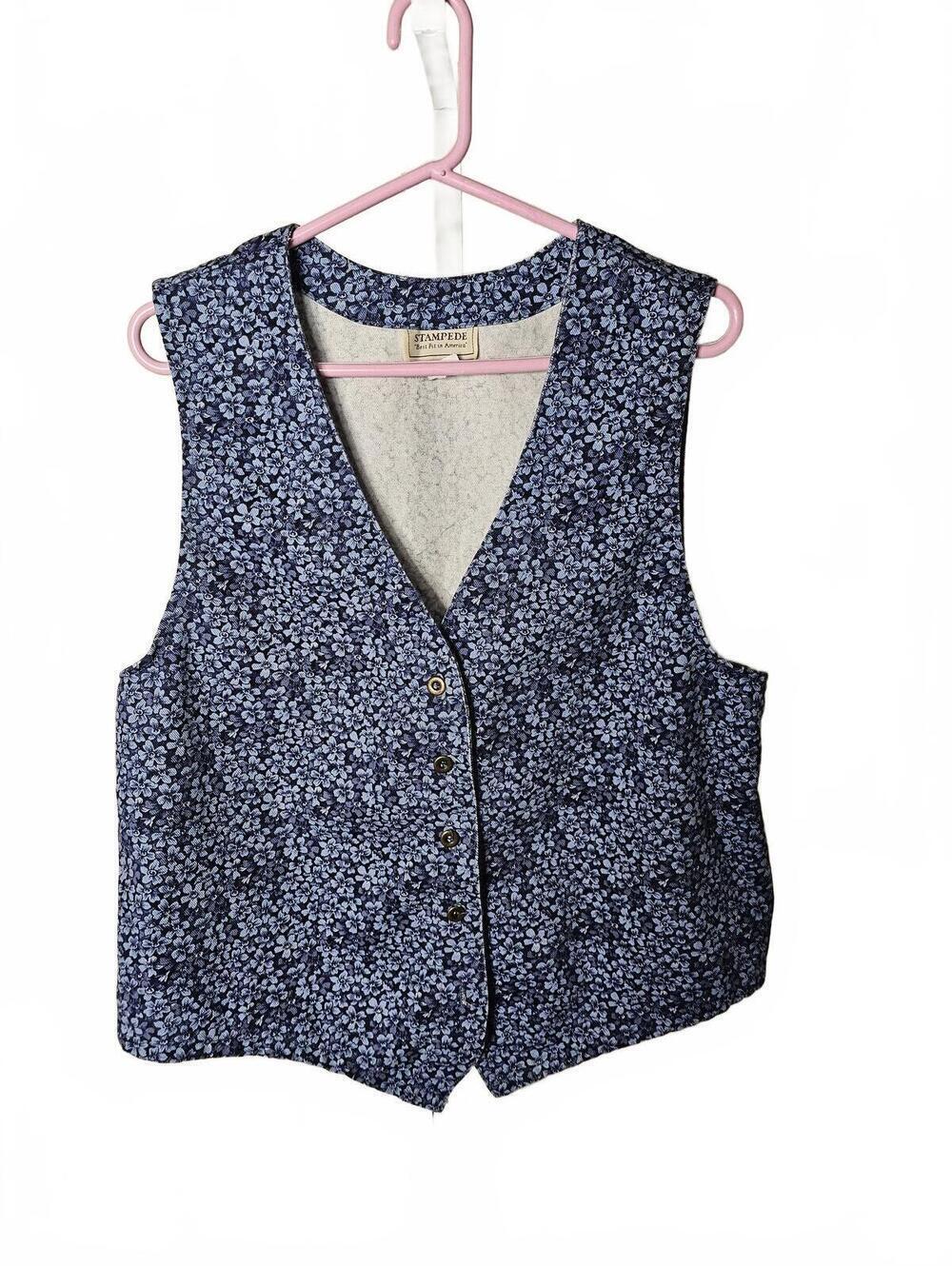 Stampede Medium Floral Button-Up Vest